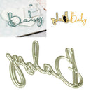Baby Alphabet Metal Cutting Dies Stencil for DIY Scrapbooking Paper Card Deco ME