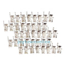 40pcs Metal Stainless Steel Window Shower Curtain Rod Clip Rings Drapery Clips