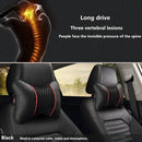 2Pcs New Pu Leather Car Seat Head Neck Rest Cushion Pad Headrest Pillow J9Q7