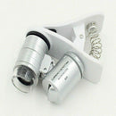 1Pcs Universal 3LEDs Clip Mobile Phone Microscope Magnifier Micro-Lens 60X
