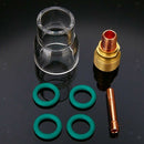 7PCS Torch Tig Welding Kit Stubby Collets Body Gas Lens for WP17 18 26 Kit