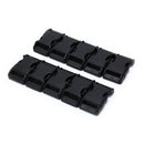 10x 25mm plastic side quick release buckles for webbing bag strap clips black FT