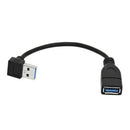 Usb 3.0 Angle 90 Degree Extension Cable Male To Female Adapter Cord Data Do