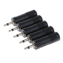5 X 3.5mm To 6.35mm AUX Audio Stereo Adapter For Headphone Speakers
