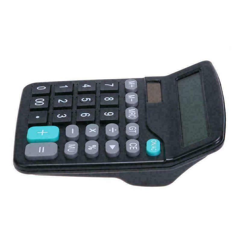 1* Solar Battery Desktop Calculator Basic 12 Digit Office Supplies Large Di J8X2