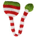 Christmas Crochet Knit Baby Photo Hat Green Red
