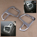 Chrome Dashboard Air  Vent Outlet Trim Cover Fit For Jeep Compass 2017+