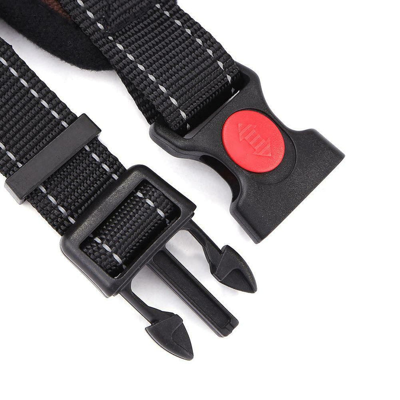 Adjustable Nylon Dogs Harness Vest Puppy Chest Strap Pet Supply (White)L