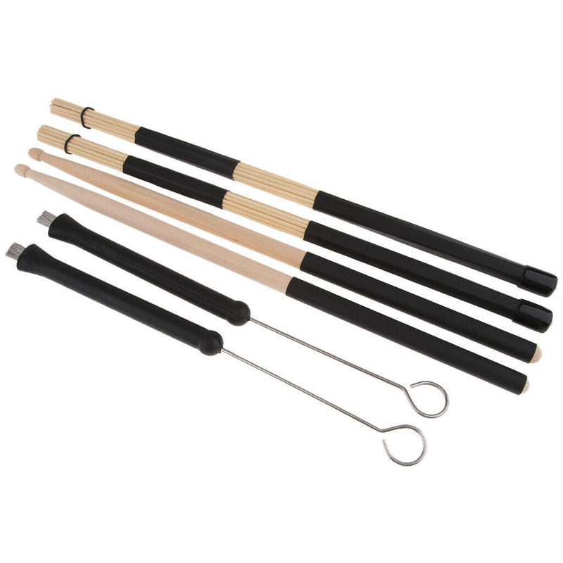 Durable Jazz Drum Set Rod Brush Stick Drumsticks with Non-slip Handle