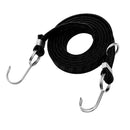 Stretch Elastic Bikes Luggage Hanging Rope Belts Strap with Hook Black Polyester