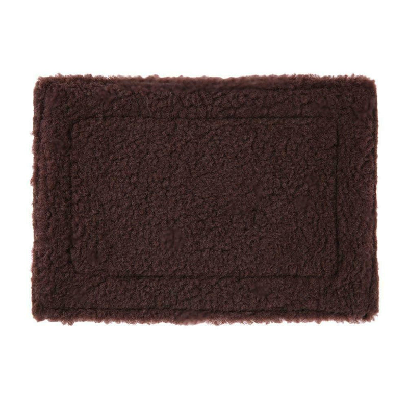 Plush Pet Hamster Cushion Mat Squirrel Blanket Guinea Pig Bed(Dark Brown) A