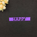 Happy Letters Metal Die Cuts For DIY Scrapbooking Photo Album Decor CrafME
