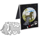 Dog Metal Cutting Dies Stencil DIY Scrapbooking Embossing Album Paper Card Craft