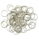 100pcs 18mm Steel Keyring Split Key Rings Steel Hoop Ring Loop DIY Findings