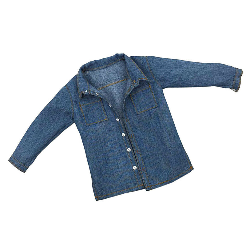 1/6th Scale Cowboy Shirt Coat for 12inch Hot Toys Kumik Male Body