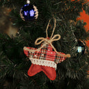 Creative Christmas Cotton Linen Hanging Pendant Xmas Tree Party Decor (Star