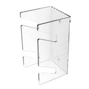 Acrylic Skateboard Racks - 2 Tiers- Wall Mounted (Clear)