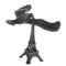 Creative Iron Tower Balance Eagle Statue Gift DIY Craft gray bronze 12cm