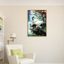 DIY Full Drill Diamond Painting Crane Cross Stitch Embroidery Mosaic Kit