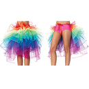 Rainbow Neon Rave Dance Ballet Tutu Ruffle Tiered Fancy Skirt Clubwear Xmas ES