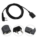 2 Meters Earphones Cable Extension Double Orifice K Walkie Talkie