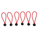 6Pcs 6inch Ball Bungee Loop Cord Tie Down Strap Wire Fix Canopy Tarp Tent Red