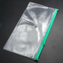 2Pcs Clear Waterproof Filing Bag Zip Folder Pencil Pen Case Bag Pouch Deluxe