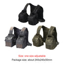 Multi-pocket Outdoor Fishing Vest Breathable Adjustable Waistcoat (Grey) A