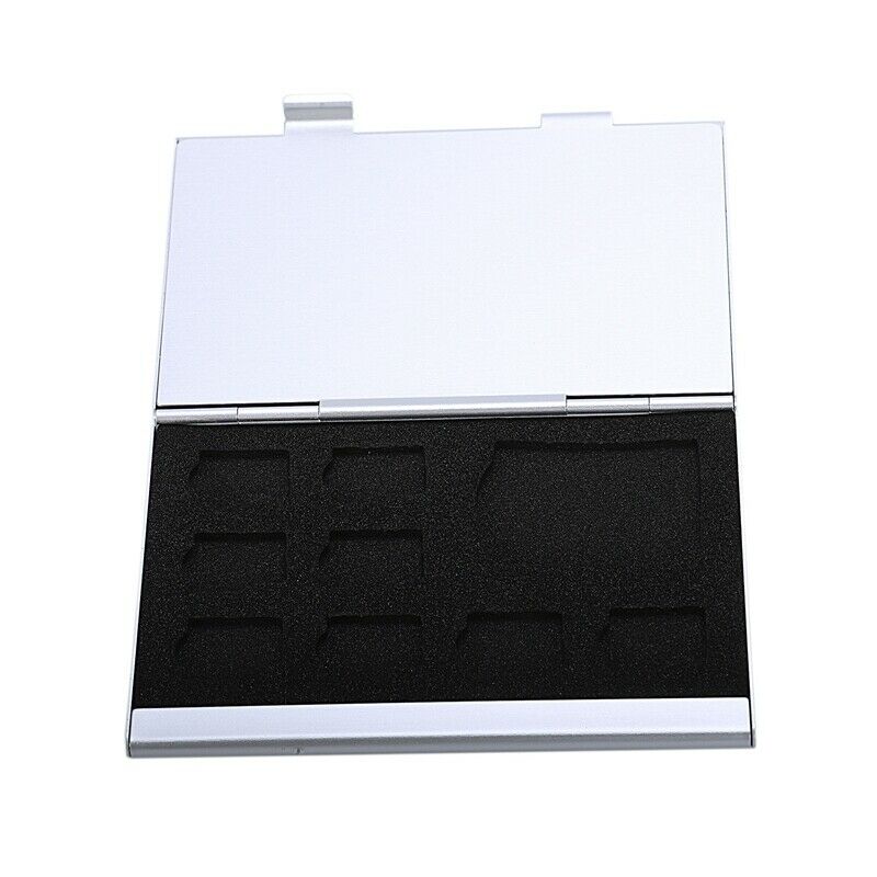 12SD Aluminum mini Memory Card Box For TF SD MMC L9C7