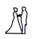9pcs weeding lovers Plastic Silhouette Cookie Cutters Cake Biscuit Mold 3C