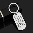 Boyfriend KeyRing Gift I Love You For Who You Are Stainless Steel Key chain
