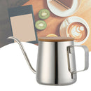 Hand Drip Wood Lid Coffee Pot Narrow Spout Stainless Steel Pour Over Restaurant
