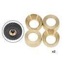 8x RC Brass Wheel Rims Hubs for Axial SCX24 AXI00001 Car Buggy Accessories