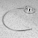 Ring Shape Stainless Steel Vacuum Suction Cup Bathroom Towel Shelf Bar Rack