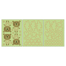 3pcs/set Luminous Animal Wall Stickers Waterproof Room Decals (HZY017-A) A