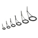 6pcs Mixed Size Fishing Rod Guides Single Leg Casting Rod Guides Eye Rings