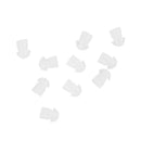 10pcs Silicone Air Duct Transparent Earphone Earpieces Earbud Earplug Heads A