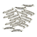 20pcs Blank French Barrette Hair Clips for DIY Women's Hair Accessories 8cm