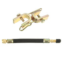 4x180mm Tyre Valve Extension Adaptor For Car Tire Stem Extender + 2x Clamps