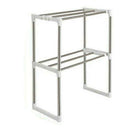 Stainless Steel Adjustable Multifunctional Microwave Oven Shelf Rack Standi