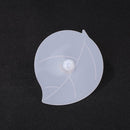 Leaf Shape Silicone Cup Cover Heat Resistant Cap Leakproof Cups Lid (White) A
