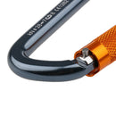 28KN Aluminum D Shape Carabiner Clip Twist Locking For Rock Climbing