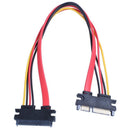 30CM Male to Female SATA Data Power Extension Cable M / F 22P 7 + 15Pin
