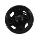 Clothes Sewing 10mm Press Studs Buttons Fastener Black 50 Pcs A9L1