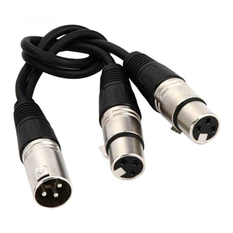 Acoustic Balance 3-Pin XLR Female To Dual 2 Male Splitter Microphone Cable