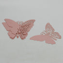 50PCS Pink Butterfly Name Card for Party Wedding