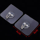 3 strong transparent suction cup sucker wall hooks hanger for kitchen bathroomM&