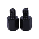 2 PCS UNIVERSAL MOTORCYCLE MOTORBIKE MIRROR ADAPTORS CONVERTS 8MM TO 10MM T