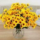 2* Small Sunflower Artificial Flower Sunflower Flower Bouquet Touch Plant M6P4