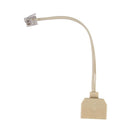 6P4C RJ11 Male to Female Two Way Telephone Splitter Converter Cable O8C7